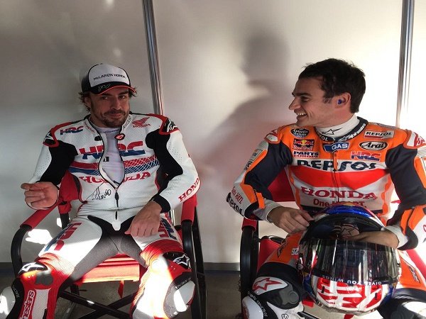 Berita MotoGP: Jajal Motor Honda, Fernando Alonso Dapat Arahan dari Pedrosa
