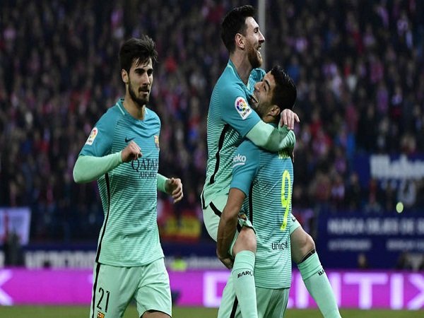 Review Copa del Rey: Atletico Madrid 1-2 Barcelona, Messi dan Suarez Bawa Satu Kaki Barcelona Tapaki Final Copa del Rey