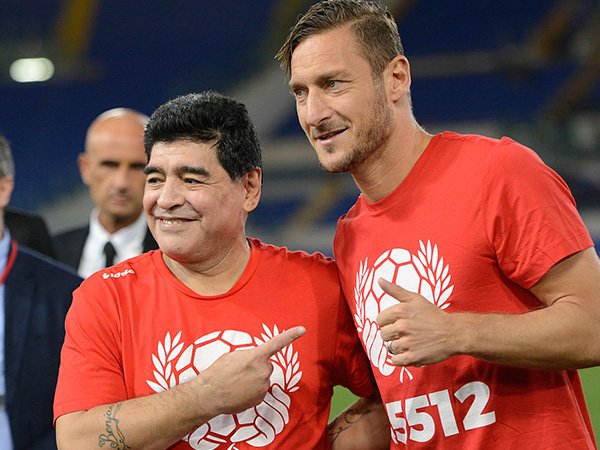 Ragam Liga Italia: Pujian Diego Maradona untuk Francesco Totti