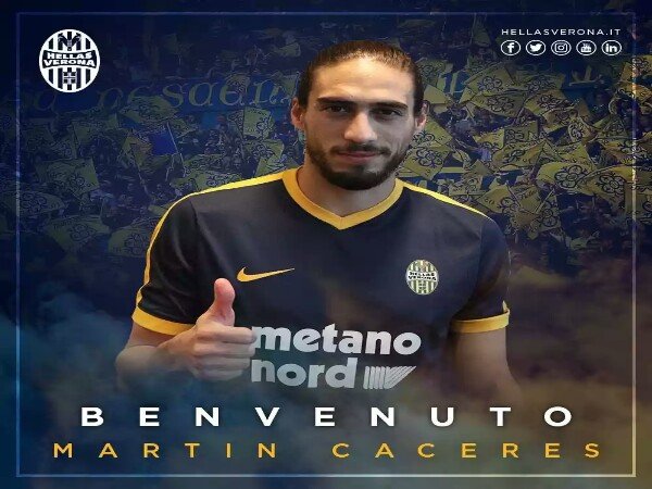 Berita Transfer: Hellas Verona Resmi Boyong Kembali Martin Caceres ke Seri A