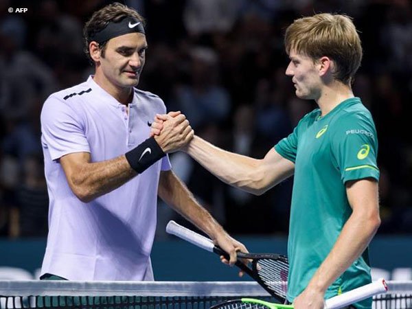 Hadapi Roger Federer Di London, David Goffin Tidak Tahu Harus Berbuat Apa