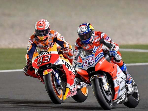 Marquez Mengaku Dendam ke Dovizioso Usai MotoGP Qatar