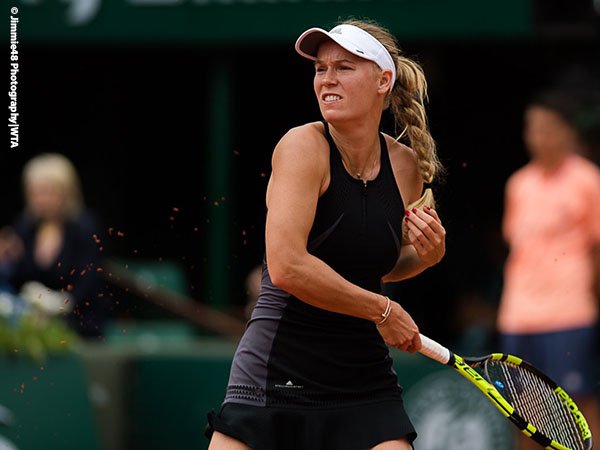 Hasil French Open: Caroline Wozniacki Masih Terlalu Tangguh Bagi Pauline Parmentier