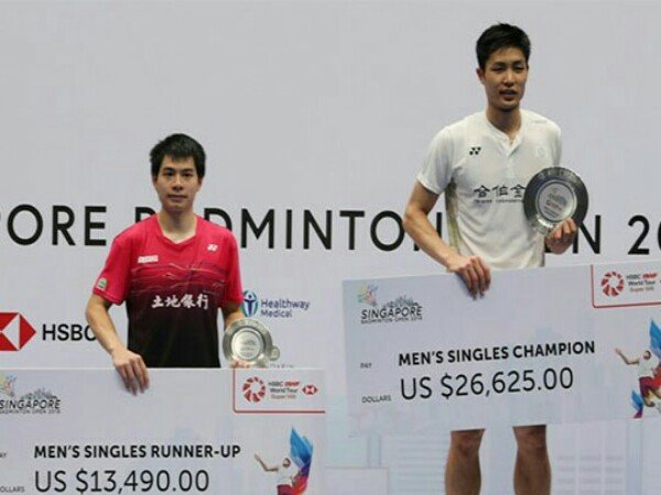 Chou Tien Chen Juara Singapore Open 2018