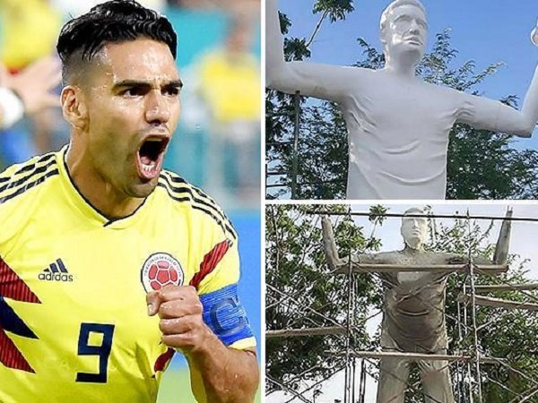 Patung Falcao Yang Sedang Dibuat Di Kota Asalnya Ternyata Tidak Mirip Dengan Aslinya