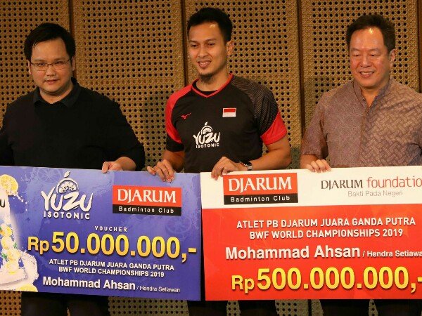 Setelah Hendra, Kini Ahsan Juga Diguyur Bonus