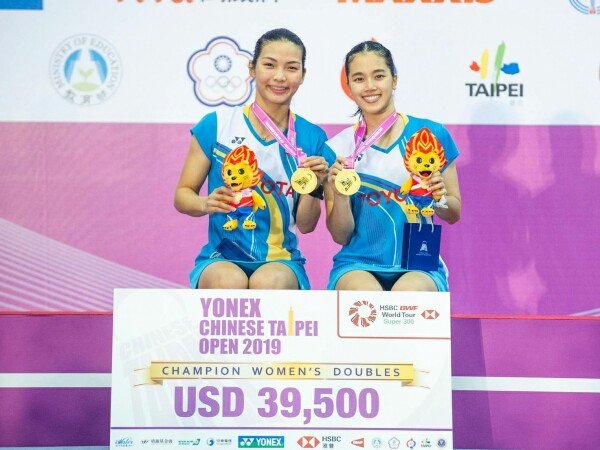 Taiwan Open 2019: Thailand Raih Gelar Ganda Putri