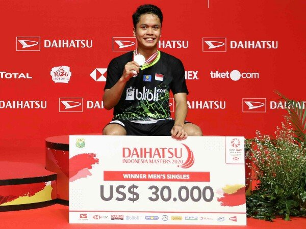 Indonesia Masters 2020: Anthony Ginting Memastikan Indonesia Jadi Juara Umum