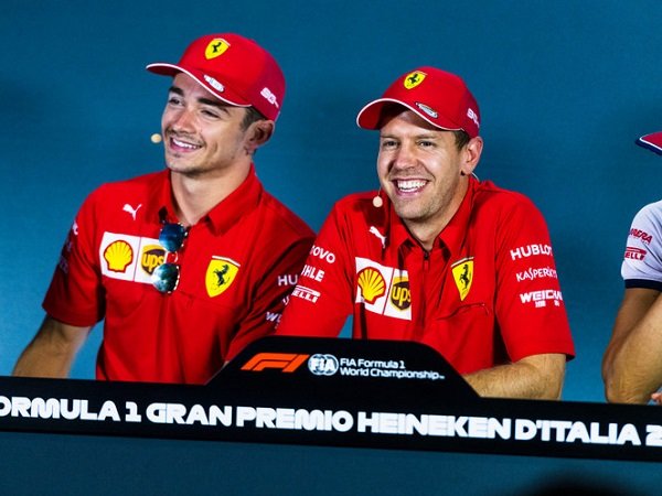Soal Masa Depan Vettel, Leclerc Pasrahkan Segala Keputusan pada Ferrari