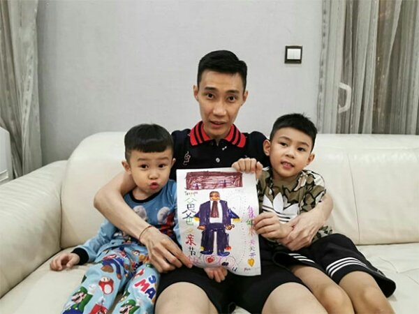 Lee Chong Wei Rayakan Hari Ayah Bersama Anak-anaknya