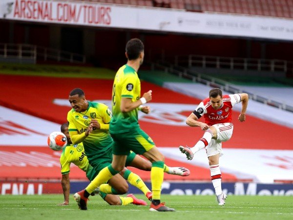 Bahagianya Cedric Soares Cetak Gol di Laga Debut Bersama Arsenal