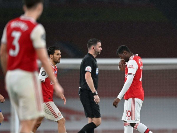 Arsenal Ajukan Banding untuk Kartu Merah Eddie Nketiah