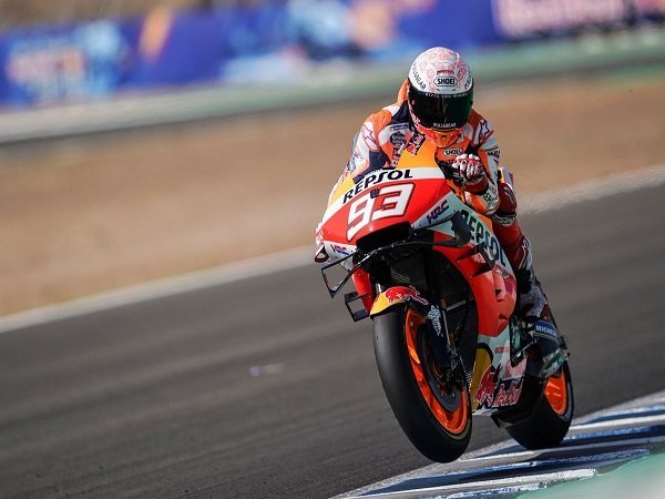 Hasil Warm-up MotoGP Spanyol: Marquez Tercepat, Vinales Stabil di Tiga Besar