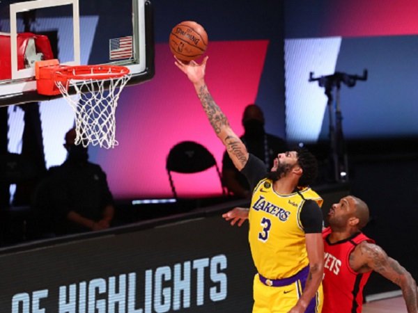 Forward Los Angeles Lakers, Anthony Davis (3) saat melawan Houston Rckets. (Images: USATODAYSPORTS)