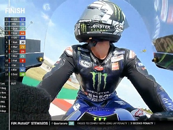 Hasil MotoGP Emilia Romagno dimenangkan Vinales. (Images: Twitter)