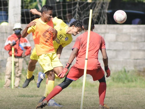 Latihan skuat Arema FC jelang lanjutan Liga 1 2020