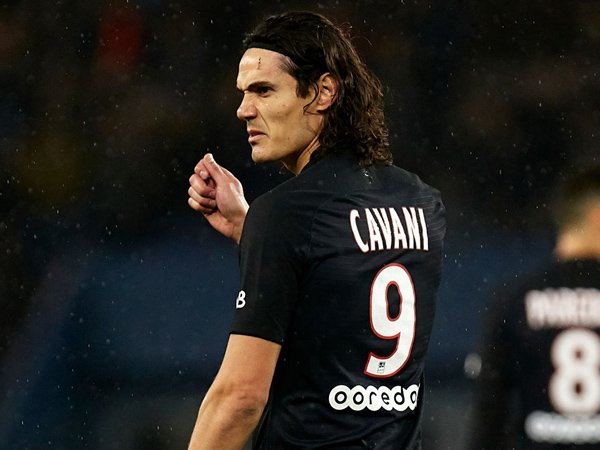 Edinson Cavani saat masih bermain bagi Paris Saint-Germain.