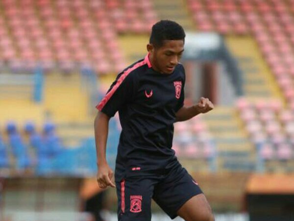 Pemain muda Borneo FC yang ikut virtual training bersama timnas Indonesia U-19