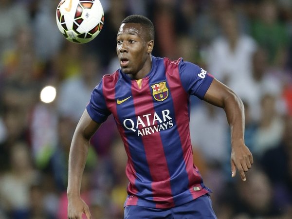 Adama Traore semasa masih membela Barcelona / via Getty Images