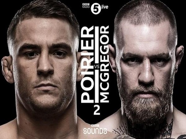 Dustin Poirier vs Conor McGregor. (Images: BBC)