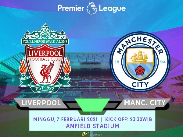 Liverpool vs Manchester City, Duel Panas di Stadion Anfield.