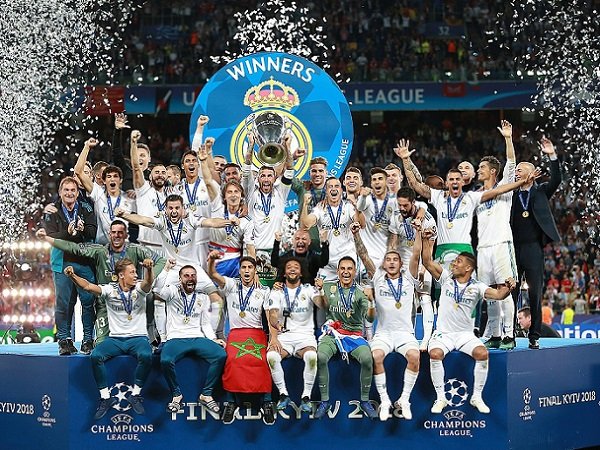 Klub Real Madrid saat menjuarai Liga Champions.