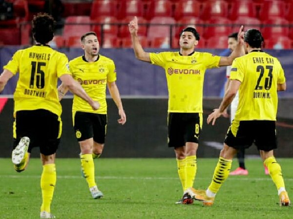 Mahmoud Dahoud puas dengan gonya untuk Dortmund saat laga kontra Sevilla
