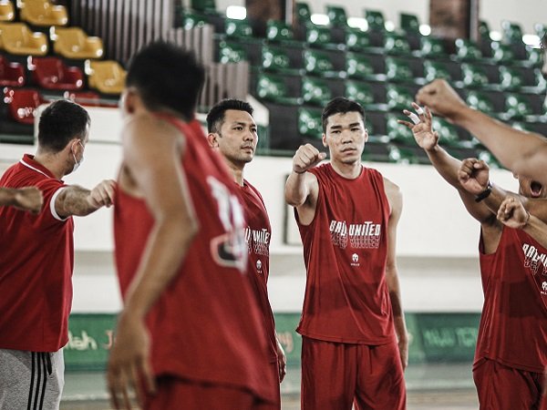 Bali United Basketball Club menggelar latihan.