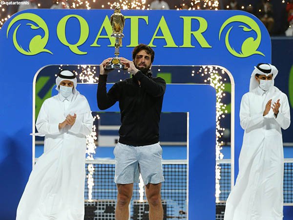 Nikoloz Basilashvili jadi juara Qatar Open 2021