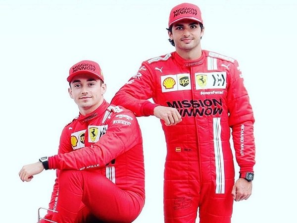 Carlos Sainz, Charles Leclerc, Ferrari