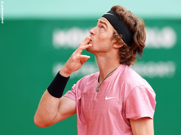 Andrey Rublev tembus perempatfinal Monte Carlo Open 2021