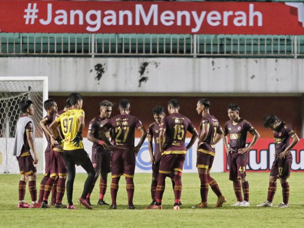 Skuat PSM Makassar pada laga semifinal leg pertama Piala Menpora 2021