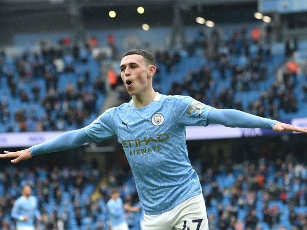 Gelandang Manchester City, Phil Foden.