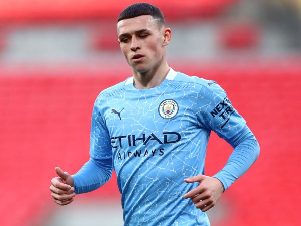 Gelandang Manchester City, Phil Foden.