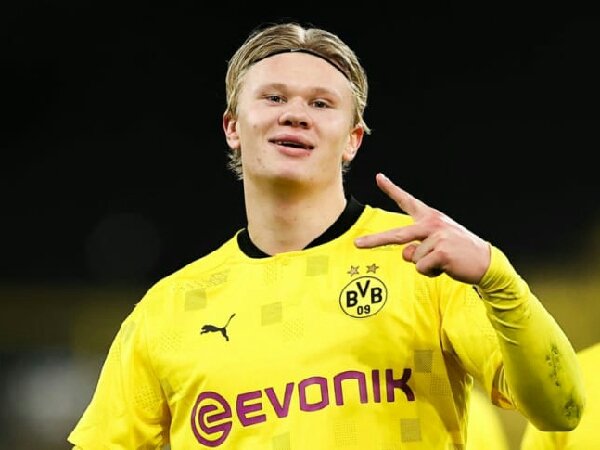 Striker Borussia Dortmund, Erling Haaland, jadi topskorer Liga Champions musim ini
