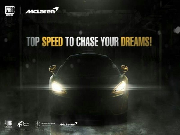 PUBG Mobile x MacLaren Hadirkan Skin Supercar Populer McLaren 570s