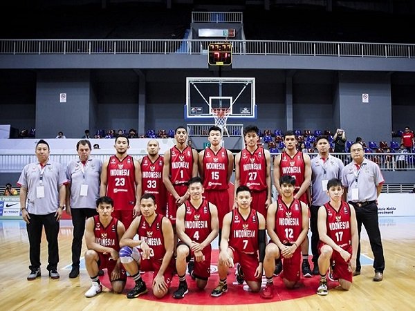 Timnas Basket ketika tanding di Kualifikasi FIBA Asia Cup 2021.