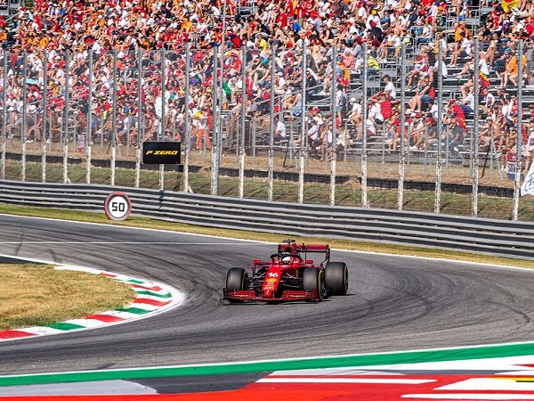 Charles Leclerc puas akan performanya di GP Italia.