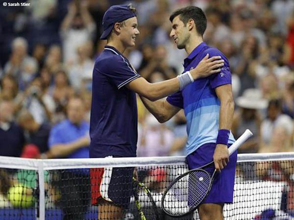Holger Vitus Nodskov Rune terkenang dengan laga lawan Novak Djokovic di US Open