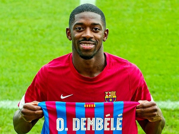 Barcelona berniat perpanjang kontrak Ousmane Dembele.