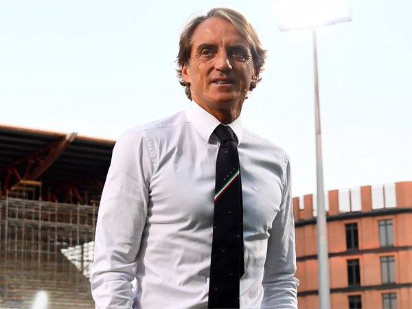 Pelatih timnas Italia, Roberto Mancini.