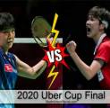 Piala Uber 2020: Line-up Final Jepang Versus China