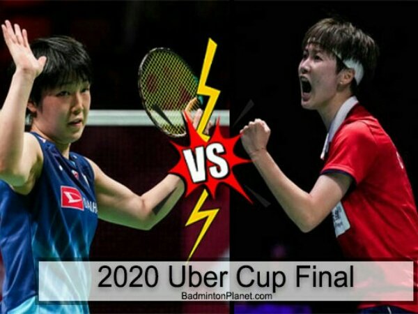 Piala Uber 2020: LineUp Final Jepang Versus China