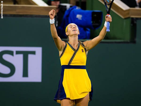 Victoria Azarenka masih terlalu tangguh bagi Jelena Ostapenko di Indian Wells musim 2021