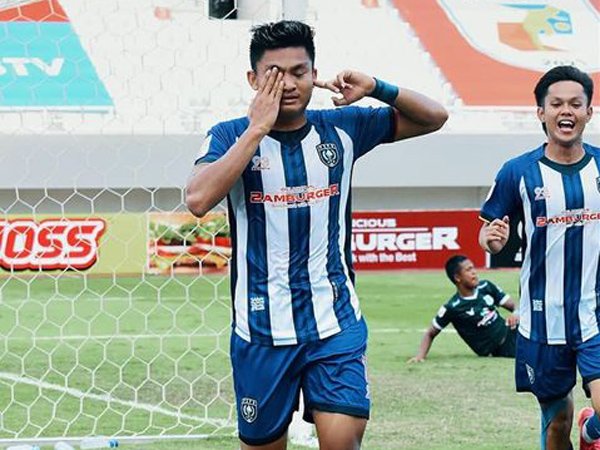 Eks pemain timnas futsal, Muhammad Sanjaya mencetak gol pertamanya di Liga 2