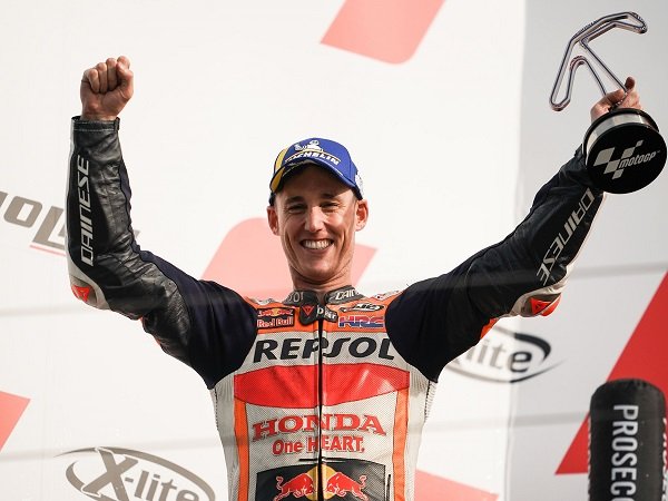 Pol Espargaro bahagia bisa persembahkan podium perdana untuk Repsol Honda di Misano.