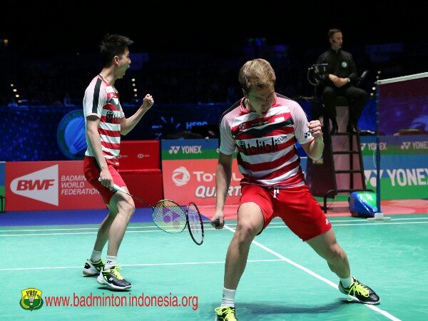 Kalahkan Thailand, Kevin/Marcus Pastikan All Indonesian Finals German Open
