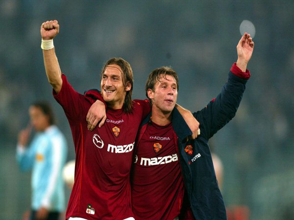 Francesco Totti dan Antonio Cassano / via AFP