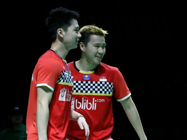 Kevin dan Marcus Lolos Perempat Final Indonesia Open 2021