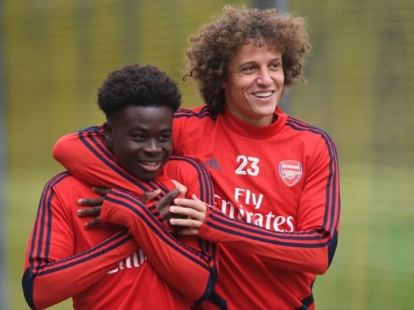 Bukayo Saka - David Luiz (Sumber: Getty)